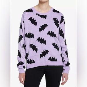 Sweet Society Purple Bats Sweater